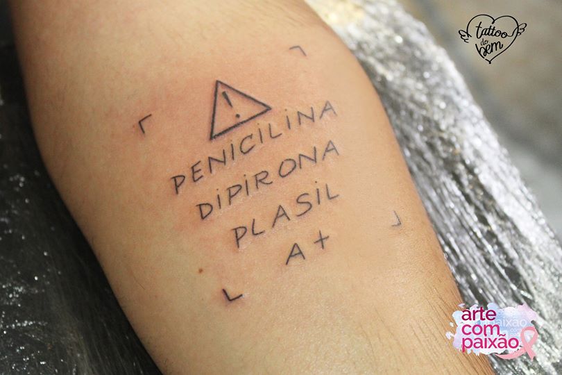 ideiasnutritivas.com - Tatuagem de segurança: arte com alertas de saúde