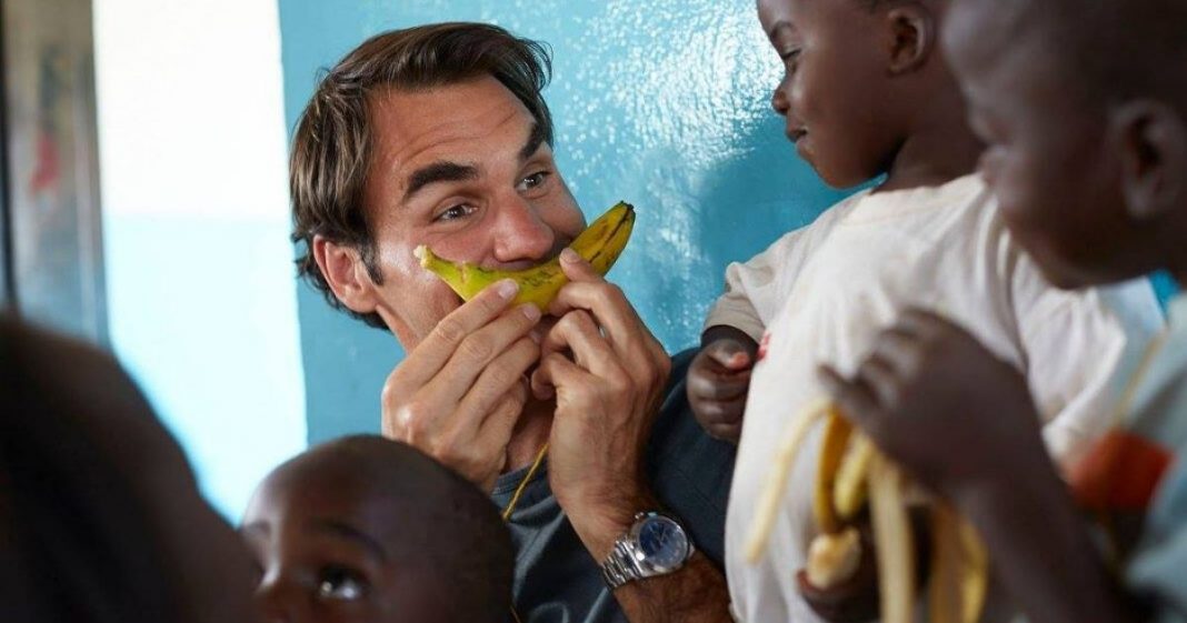 Fundação de Roger Federer oferece educação e alimentação para um milhão de crianças