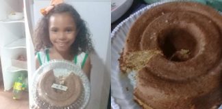 Mãe desabafa após filha voltar com bolo quase inteiro de festinha na escola Mãe desabafa após filha voltar com bolo quase inteiro de festinha na escola