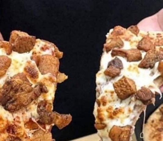 Bar no interior de São Paulo cria pizza de torresmo