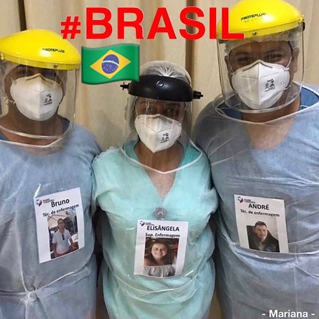 Profissionais da saúde colocam fotos sorrindo em suas roupas para humanizar atendimento a covid-19 ideiasnutritivas.com - Profissionais da saúde colocam fotos sorrindo em suas roupas para humanizar atendimento a covid-19