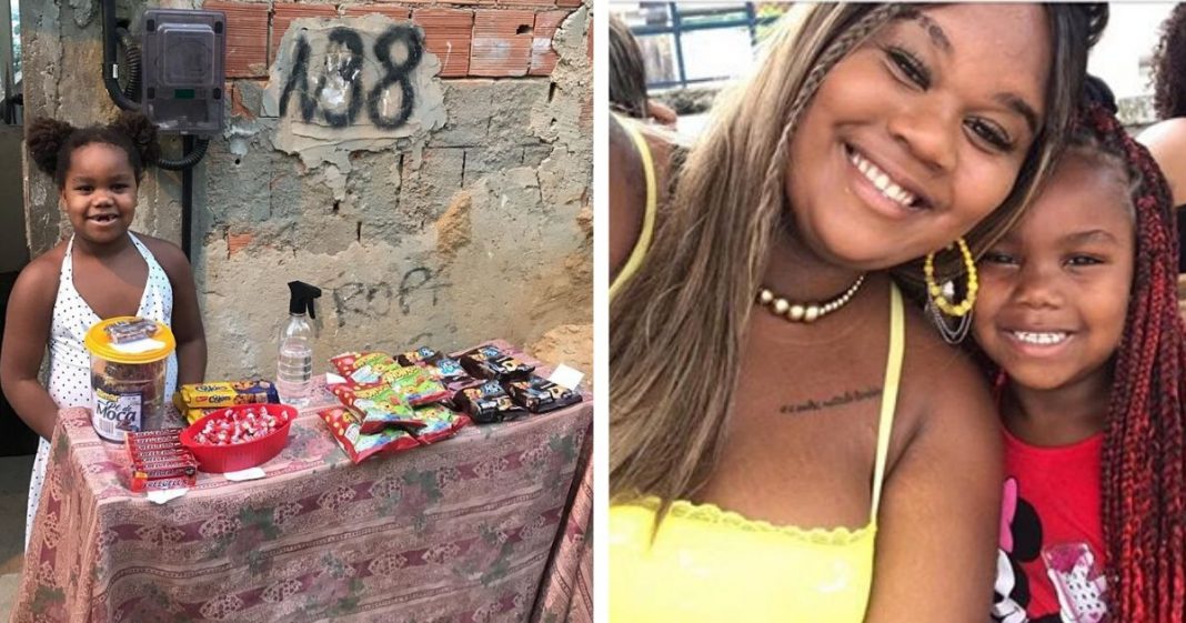 Menina de 7 anos quer ser empreendedora e ajudar em casa, inspirada pela mãe batalhadora