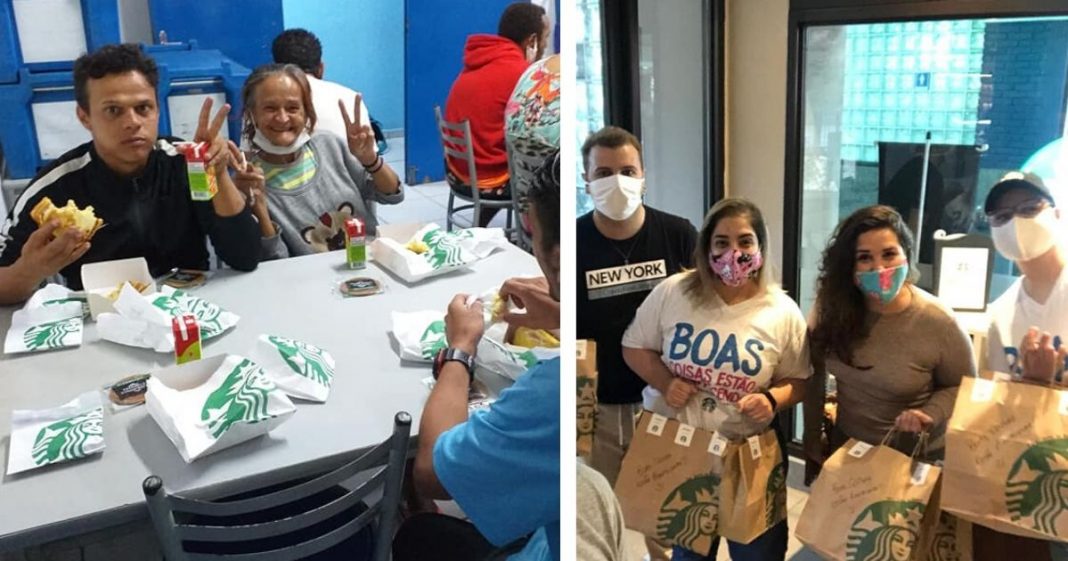 Starbucks Brasil promove café da tarde para moradores de rua de Jundiaí, interior de São Paulo