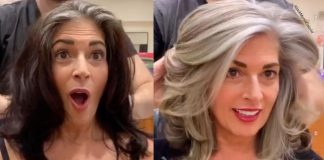 Em vez de cobrir raízes brancas, cabeleireiro deixa mulheres poderosas em suas transformações Em vez de cobrir raízes brancas, cabeleireiro deixa mulheres poderosas em suas transformações