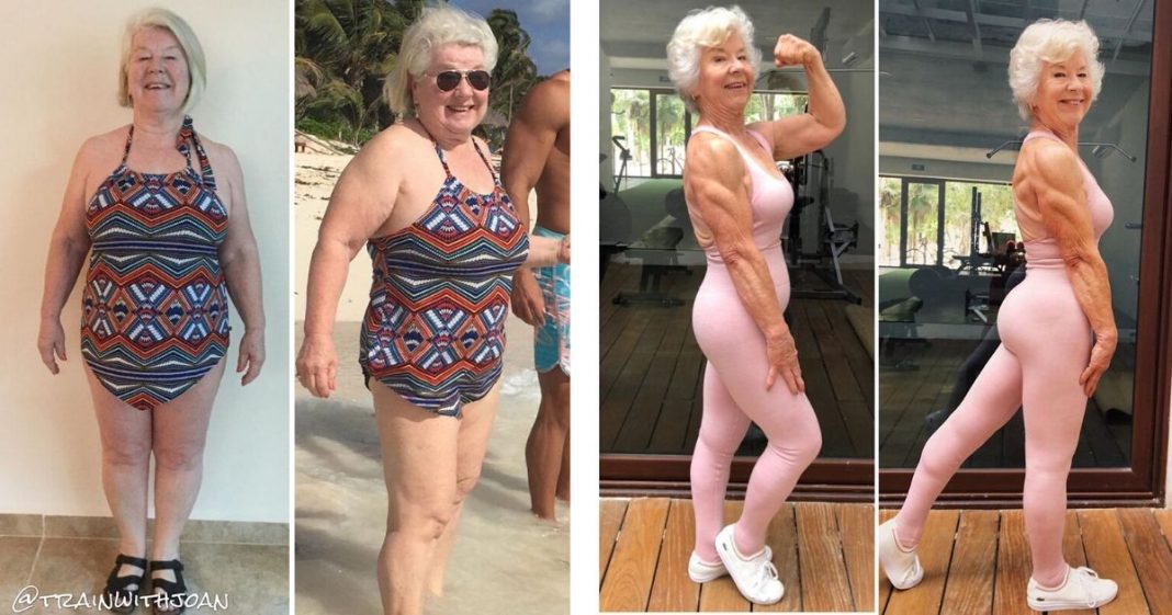 Mulher de 74 anos transforma seu corpo e o resultado é inspirador