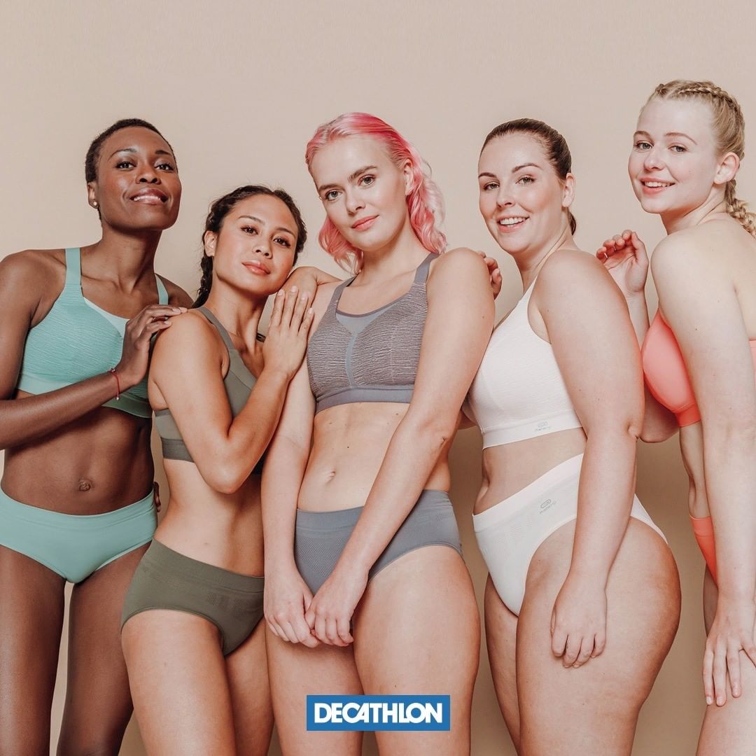 ideiasnutritivas.com - Campanha da Decathlon mostra mulheres reais quebrando o padrão de beleza ideal