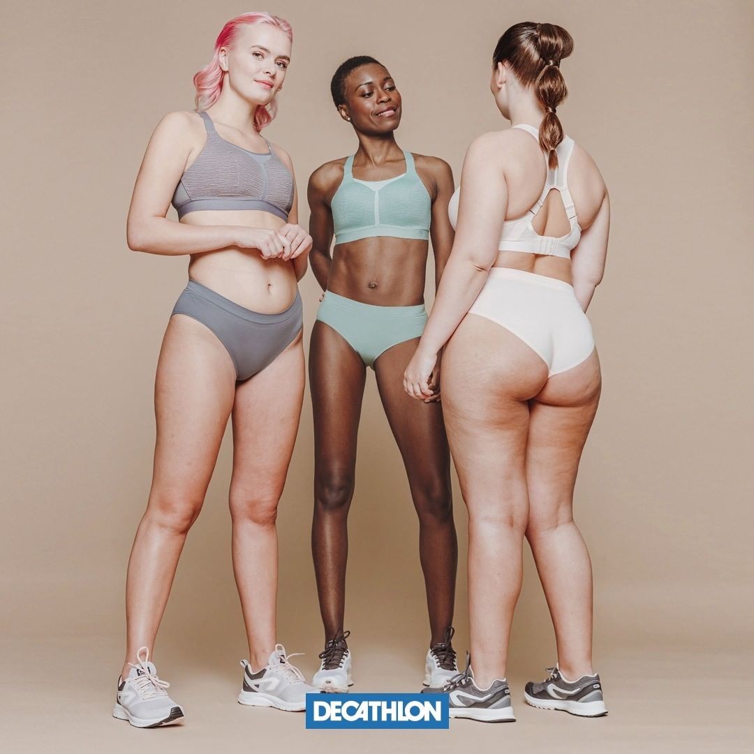 ideiasnutritivas.com - Campanha da Decathlon mostra mulheres reais quebrando o padrão de beleza ideal