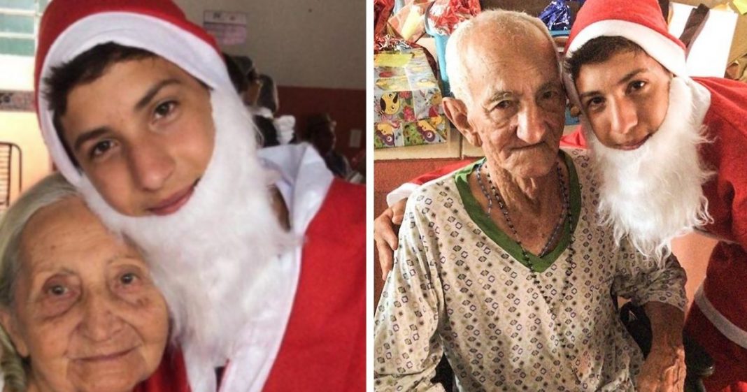 Adolescente patrocina mais de 50 idosos de uma casa de repouso para o Natal