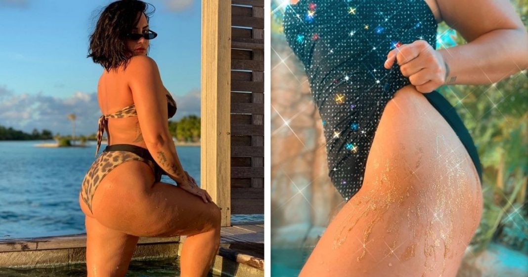 Demi Lovato brilha suas estrias para celebrar seu corpo: “Não tenho mais vergonha de mostrar”