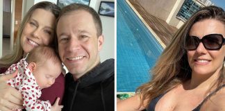 Esposa de Tiago Leifert posa de biquíni 4 meses pós-parto mostrando “corpo real” Esposa de Tiago Leifert posa de biquíni 4 meses pós-parto mostrando “corpo real”