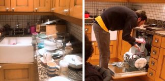 Mãe para de fazer as tarefas domésticas só para ver se a família colabora Mãe para de fazer as tarefas domésticas só para ver se a família colabora