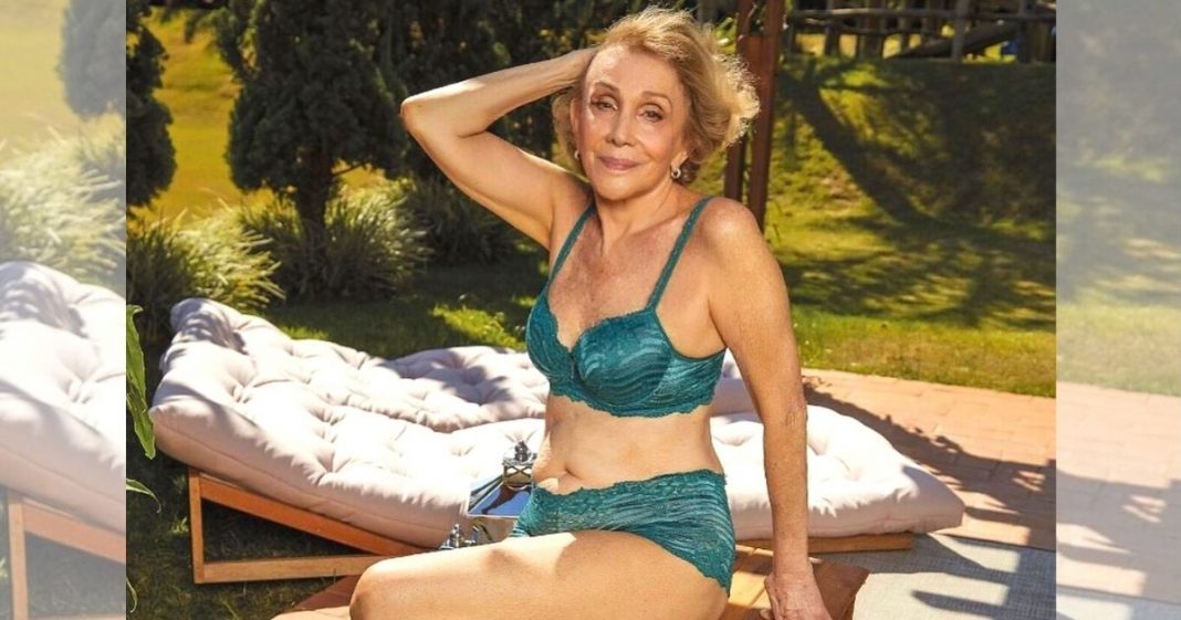 Aos 79 anos, aposentada criou coleção de lingerie para mulheres de 60+ e estreou como modelo