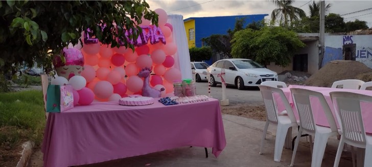 Grávida faz chá de bebê mas ninguém aparece. Foto: Reprodução/Facebook