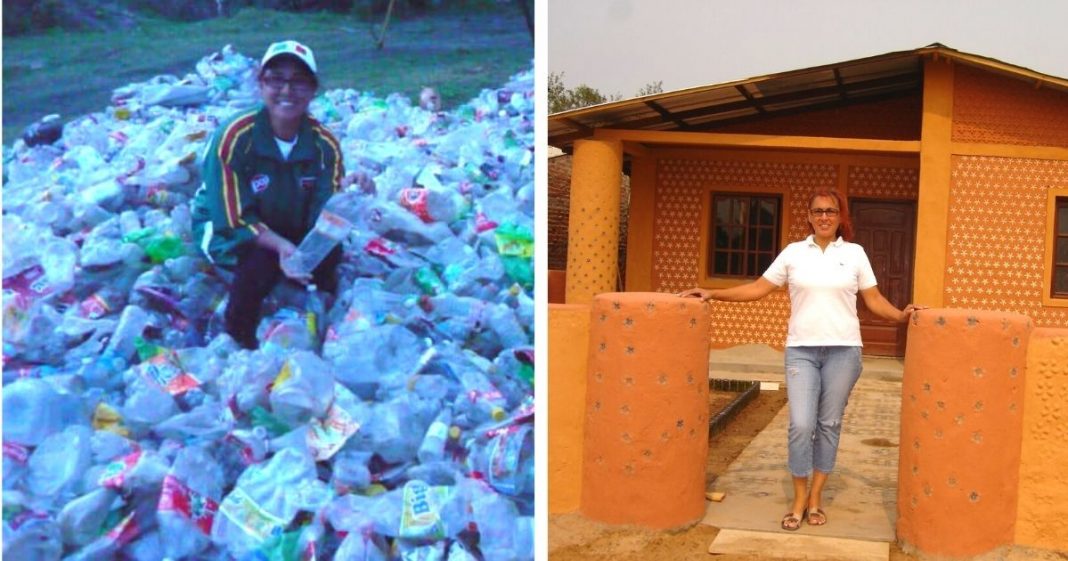 Transforme o lixo plástico em lares para famílias carentes. Salve o planeta e aqueles que o habitam
