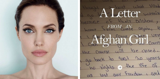 Angelina Jolie cria perfil no Instagram para mostrar carta de menina afegã e bate recorde de seguidores Angelina Jolie cria perfil no Instagram para mostrar carta de menina afegã e bate recorde de seguidores