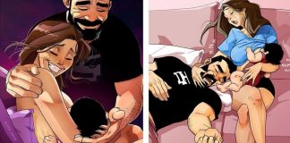 Ilustrações refletem como é a vida após um bebê. É uma vida caótica, mas linda Ilustrações refletem como é a vida após um bebê. É uma vida caótica, mas linda