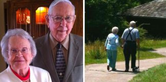 JUNTOS PARA SEMPRE: Casal casado por 77 anos foram enterrados juntos de mãos dadas JUNTOS PARA SEMPRE: Casal casado por 77 anos foram enterrados juntos de mãos dadas