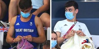 Ouro em Tóquio, mas foi o tricô que tornou Tom Daley destaque das olímpiadas nas redes sociais Ouro em Tóquio, mas foi o tricô que tornou Tom Daley destaque das olímpiadas nas redes sociais
