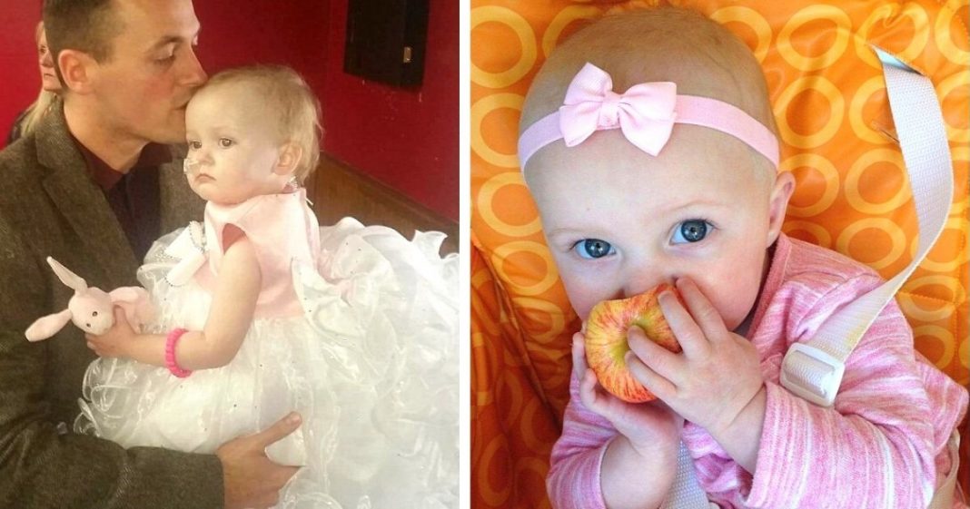 Pai ‘casa-se’ com sua filha de 16 meses ao saber que ela teria apenas mais dois dias de vida