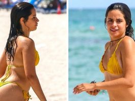 Camila Cabello esbanja amor-próprio exibindo corpo com biquíni minúsculo