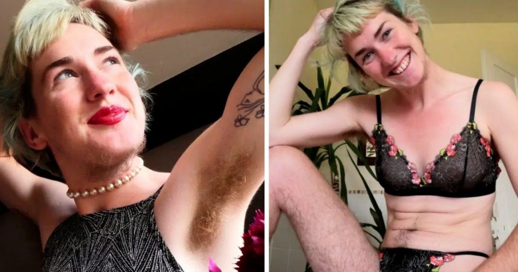 “Dizem que pareço um homem”: mulher decidiu assumir os pelos do seu corpo completamente