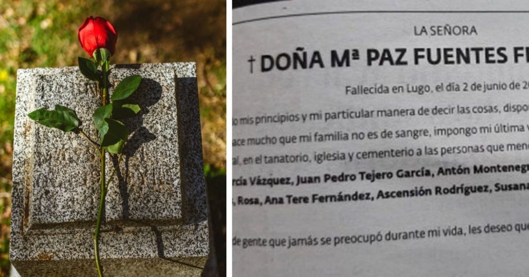 Mulher escreve seu próprio obituário antes de morrer e proíbe sua família de ir ao seu funeral