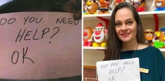 Garçonete salva vítima de abuso infantil usando bilhete que dizia “você precisa de ajuda?” – foi muito corajosa Garçonete salva vítima de abuso infantil usando bilhete que dizia “você precisa de ajuda?” – foi muito corajosa