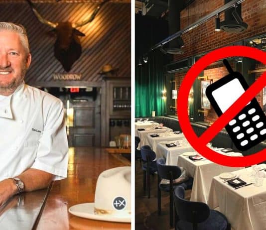 Um novo restaurante tem uma regra rígida de ‘não é permitido celular’ e divide a Internet